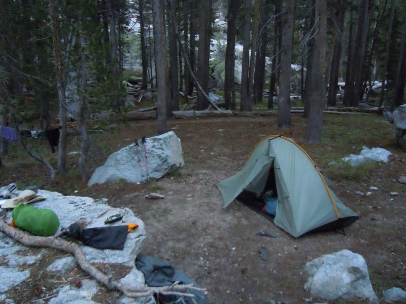 Camp at McGee pass trail junction
